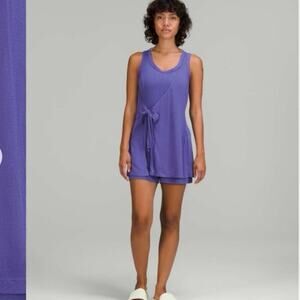 Lululemon Modal Wrap Romper 4"' Charged Indigo size 4
